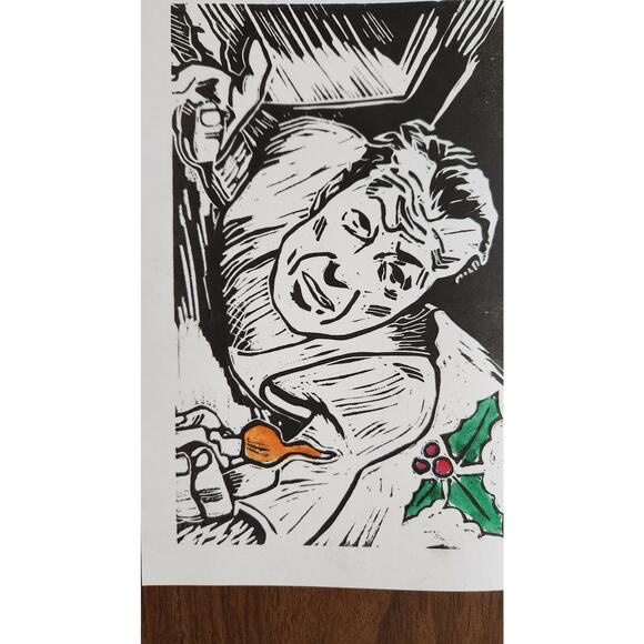 Die Hard Inspired 5"x7" Holiday Greeting Cards Set of 5 Acid Free Card Stock Art - Picture 5 of 8